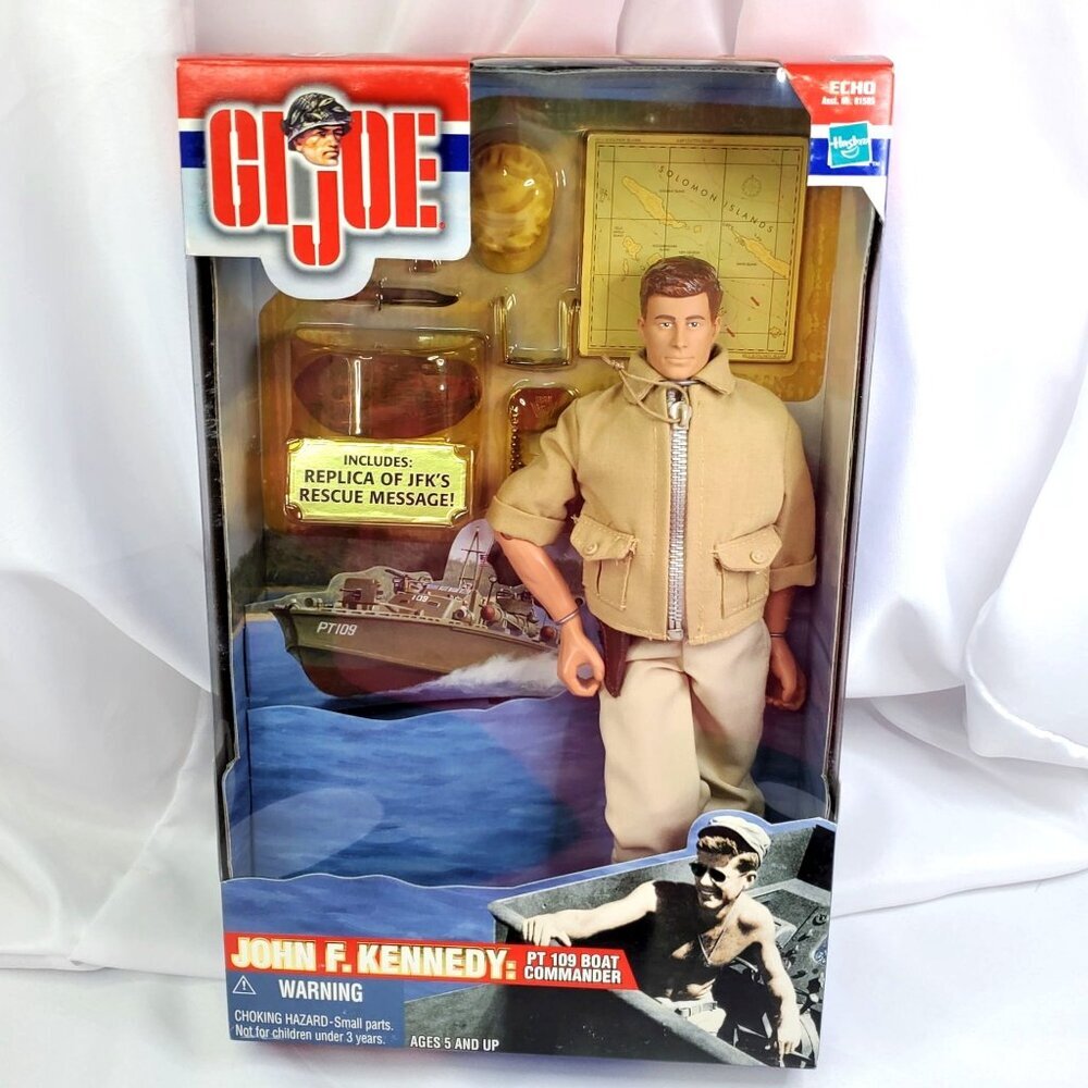 VTG G.I. Joe John F. Kennedy PT 109 Boat Commander Action Figure New In Box - Picture 3 of 8